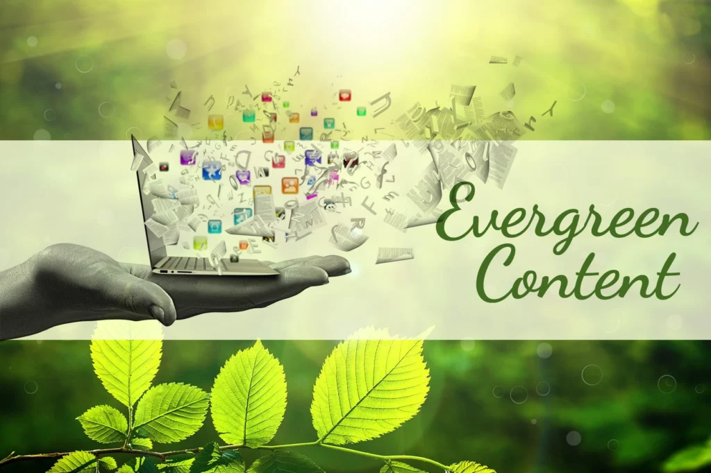 Evergreen Content vs Trending Content comparison for improving SEO, website traffic, search rankings, and long-term business growth